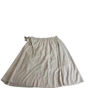 Hayden Los Angeles Side Tie Waist Maxi Skirt Tan Size 2XL